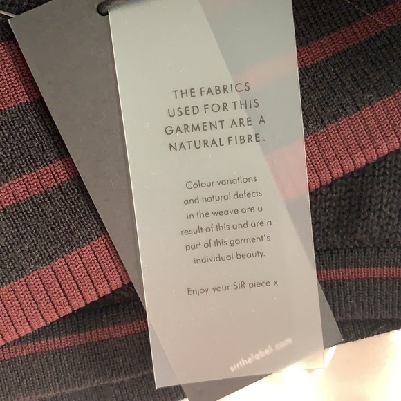 SIR. 100% Merino Wool Black Brief Knit Mini High Rise Shorts brand new with tags - Picture 4 of 12